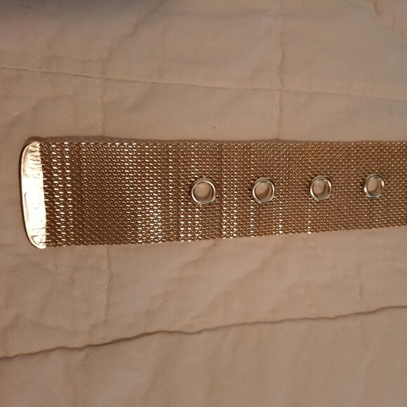 Vintage gold mesh belt - Picture 2 of 5